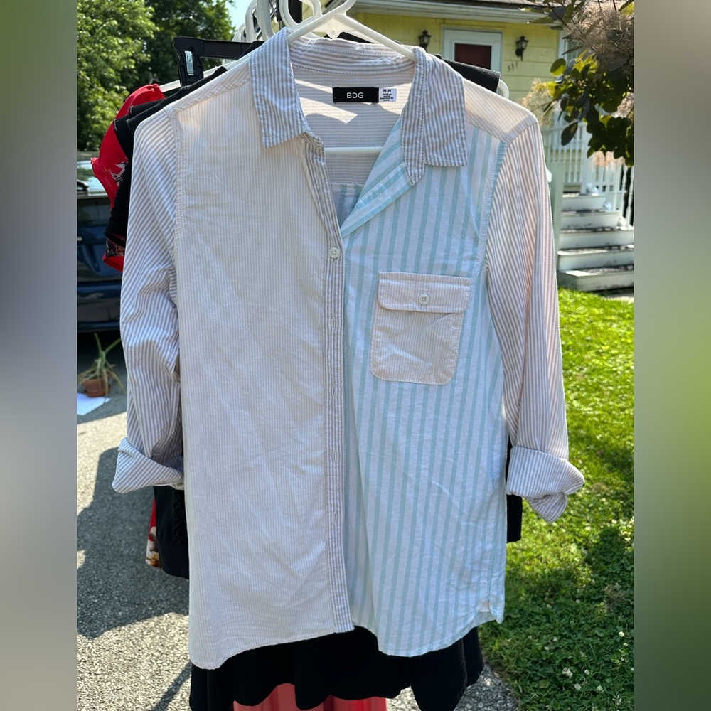 BDG Striped Button Down